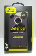 NOB Genuine OtterBox Defender Case w/Holster Belt Clip for iPhone XS/X - Purple - $17.41