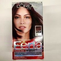 L&#39;Oreal Paris Feria High-Intensity Shimmering Power Red R37 Deep Burgundy Hair - £12.17 GBP