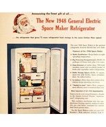 1947 Santa General Electric Refrigerator Advertisement Appliances DWNN19 - €25,70 EUR