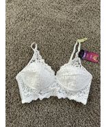 Maidenform Convertible Straps Bralette Lace Lined Bra Comfort White Size... - $34.49 CAD