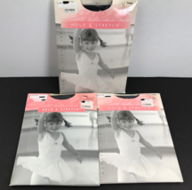 Capezio Lot of 3 Hold &amp; Stretch Black Footed Children&#39;s Tights Size Larg... - €2,93 EUR