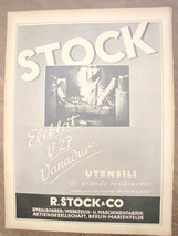 1940s Original Brand R. Stock &amp; Co High Performance Tools - Show Original Tit... - £12.90 GBP