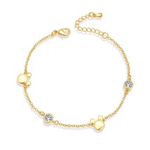 charm bracelets for women Rose Gold Mickey jewellery new style Girl fashion tide - £12.27 GBP