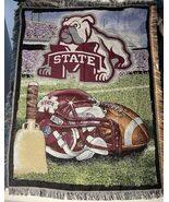 Mississippi State Bulldogs Home Field Advantage Woven Tapestry Throw Bla... - $55.74 CAD