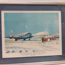 John Mccoy Art Print Pan American World Airways Boeing B-377 Antarctica Oct 1957 - £73.52 GBP