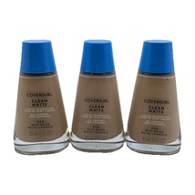 Covergirl Clean Matte Liquid Foundation 525 Buff Beige 1 fl oz Lot Of 3 - $29.41