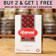Buy 2 Get 1 Free | Alameed Coffee Medium With Cardamom 250 Gram - $54.00
