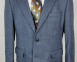 Brooks Brothers 346 Blue Black Wool Sport Coat Jacket 43R - £31.19 GBP