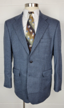 Brooks Brothers 346 Blue Black Wool Sport Coat Jacket 43R - £31.15 GBP