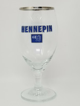 Hennepin Silver Rimmed Blue Letter Fighting Lion Beer Chalice - $11.35
