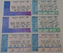 Nickelodeon Live 1994 Ticket Stub Collection Ren &amp; Stimpy Mark Summer Ho... - $9.77