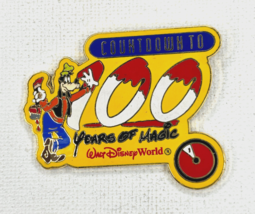 Disney 2001 Goofy Countdown To 100 Years of Magic  1 Week To Go LE Pin#7856 - $24.65