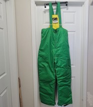 VTG John Deere Tractor Insulated Bib Overalls Ski Snow Pants Snowmobile Mens XL - £110.94 GBP