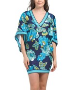 Trina Turk Women's V-Neck Pirouette Casablanca Tunic Swim Cover-Up Dress Medium - $66.24