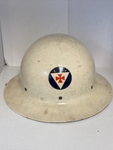 World War II Era Civil Defense Fire Fighter Fireman Metal Helmet - £68.07 GBP