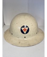 World War II Era Civil Defense Fire Fighter Fireman Metal Helmet - $1,657.77 MXN
