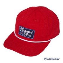 Vineyard Vines Script logo Patch Ripstop Baseball Hat.OS. Red.MSRP$32.00 - £23.50 GBP