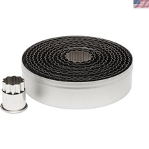 Classic 12 Piece Stainless Steel Round Cutters with Fluted Edges - Bakin... - $39.00