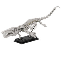 Mosasaur Skeleton Dinosaur Fossils Set with Stand - £23.34 GBP