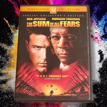 The Sum Of All Fears, Pre Owned Movie Dvd, Ben Affleck, Morgan Freeman - £2.86 GBP