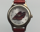 Fossil Watch Women 25mm Silver Tone Dorothy Red Slippers Wizard of Oz - £23.48 GBP