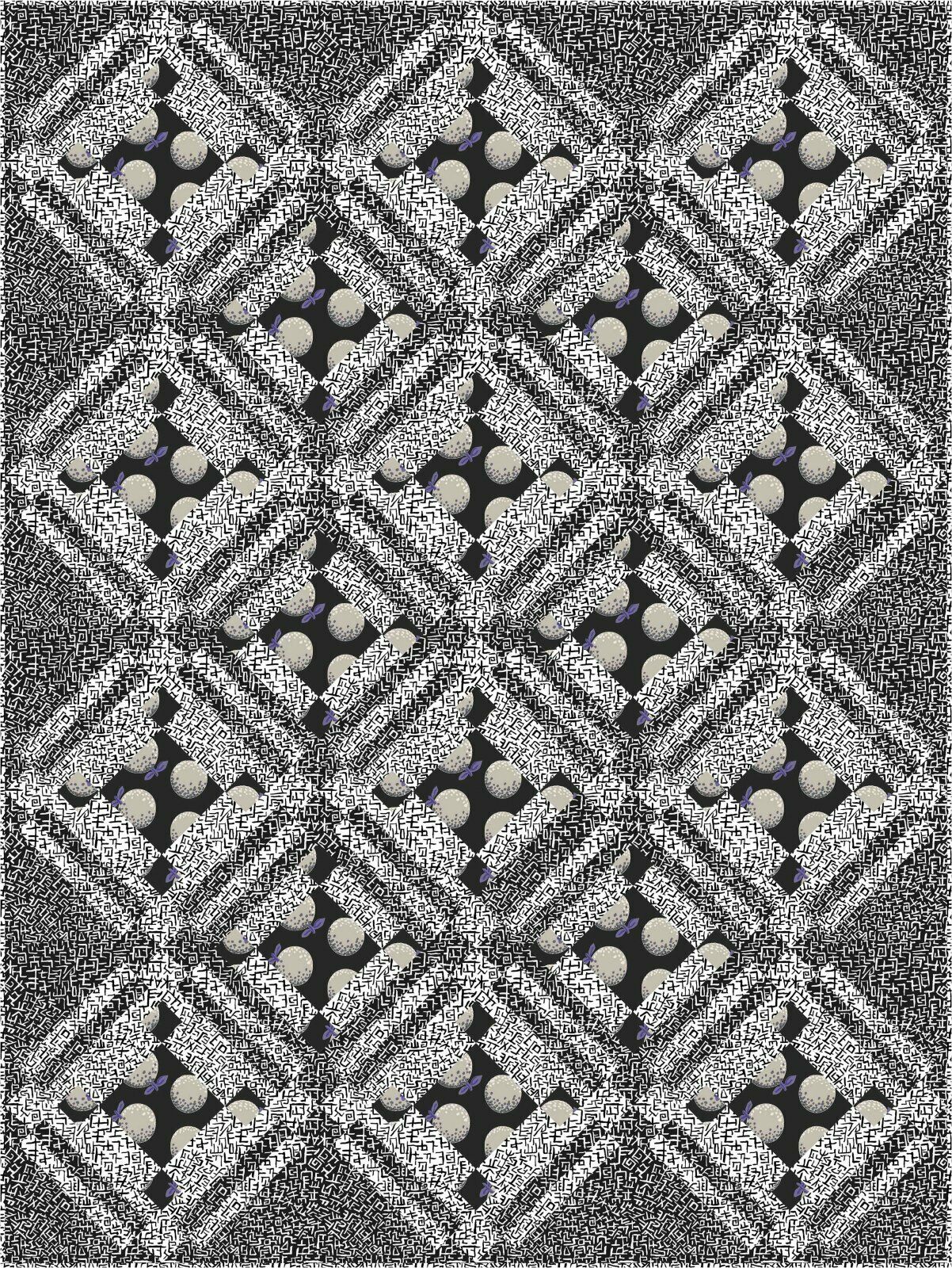 Quilt Pattern - Juxtaposition by Tammy Silvers 53.5" X 71" Pattern Only M416.26 - $12.00