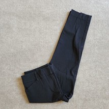 7th Avenue NYC Cropped Dress Pants Womens Size 6 Black Cotton Stretch Skinny Leg - £15.47 GBP