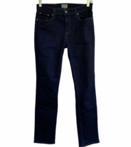 J Crew Women Matchstick Jeans 27 Dark Wash E0079 Cotton Blend Stretch - $10.43