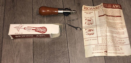 Richard’s Sewing Awl “Sews Leather Quick” Vintage W/ Box &amp; Instructions - £7.48 GBP