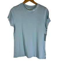 Calvin Klein Jeans Short Sleeve Logo Iconic T-Shirt Light Blue Color Size Large - £13.30 GBP