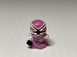 Squinkies Pink Power Ranger .75&quot; Rubber Collectible Mini Toy Figure - $3.99