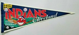 Rare Vintage 1997 MLB Pennant Cleveland Indians WinCraft Sports 12&quot; x 30&quot; NOS - £27.52 GBP