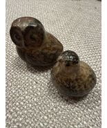 Vintage Pair of Otagiri Owl Figurines Japan Mom and Baby Wild Life Birds... - $34.44 CAD