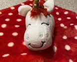 Hudson Baby HB Unicorn Christmas Red  Lovey White Polka Dots Gold Horn NWOT - $16.14