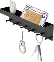 MKO Key Holder Wall Mount, Key Holder Wall Mount Adhesive with Mail Organizer Tr - £12.28 GBP