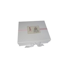 White Cotton Cards Princess Castle Age 1 Large Keepsake Box (Pink)  - $63.00
