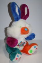 Jelly Bean Easter Bunny Rabbit Plush 15” Stuffed Animal Multicolor Soft Toy Vtg - £16.95 GBP