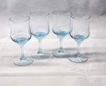 Vintage 6 Inch  SAPPHIRE BLUE Wine Glasses By ROYAL PRESTIGE - Set Of 4 ... - £28.04 GBP