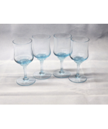 Vintage 6 Inch  SAPPHIRE BLUE Wine Glasses By ROYAL PRESTIGE - Set Of 4 ... - £27.35 GBP