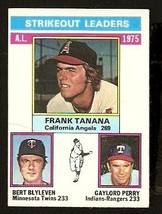 Strikeout Leaders California Angels Tanana Twins Texas Rangers 1976 Topps #204 - £0.39 GBP