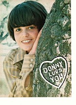 Donny Osmond teen magazine pinup clipping 1970&#39;s by a tree vintage Teen Beat - £2.35 GBP