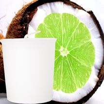 Tahitian Coconut Lime Scented Eco Soy Wax Votive Candles, Hand Poured - £18.28 GBP+
