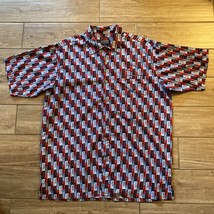 Vintage FUBU Short Sleeve Button Up Shirt Y2K Retro - $743.81 MXN
