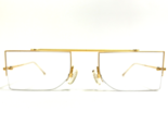 l.a.Eyeworks Eyeglasses Frames BURBANK 452 Matte Gold Half Rim 50-20-140 - $280.99