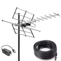 Pbd Outdoor Digital Amplified Yagi Hdtv Antenna, Built-In High Gain And ... - £51.79 GBP
