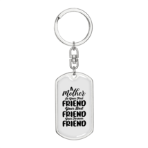 A Mother is First Friend  Mom Stainless Steel or 18k Gold Premium Swivel Dog Ta - £29.98 GBP+