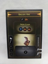 *Punched* Path Of Exile Exilecon Brush Axe Iron Clasp Rare Trading Card - £38.83 GBP