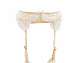 AGENT PROVOCATEUR Womens Suspenders Lovely Floral Ivory Size AP 3 - £134.62 GBP