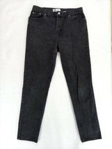 Vintage Faded Glory Size 12 Women&#39;s Denim Black Jeans Dark Wash High-Ris... - £11.94 GBP
