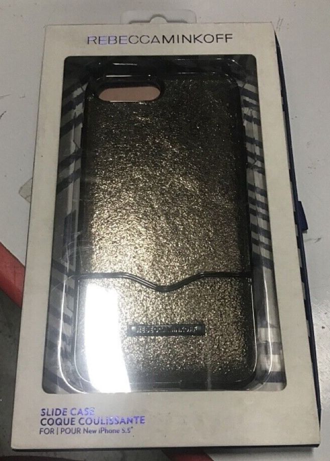 Primary image for NEW Incipio Rebecca Minkoff Cracked Leather Anthracite for iPhone 8+ 7+ 6S+ 6+